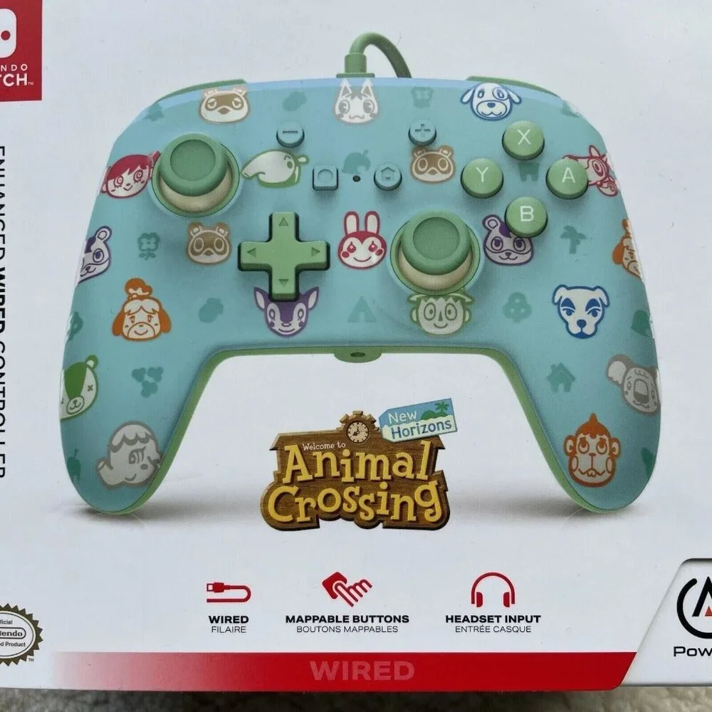 PowerA Nintendo Switch Animal Crossing New Horizons ACNH 10ft Wired Controller